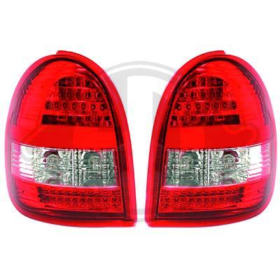 -STOPURI CU LED OPEL CORSA B FUNDAL RED/CRISTAL -COD 1812995